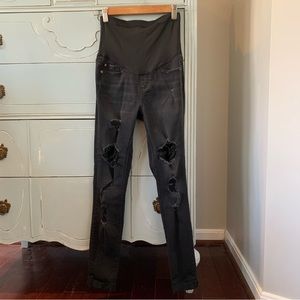 Distressed Maternity Jeans